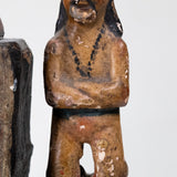 19th Century Spanish Colonial Carved Cross of Souls Bulto