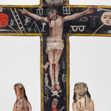 19th Century Spanish Colonial Carved Cross of Souls Bulto