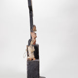 19th Century Spanish Colonial Carved Cross of Souls Bulto