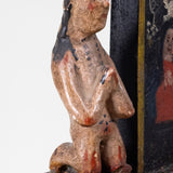 19th Century Spanish Colonial Carved Cross of Souls Bulto