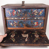 Spanish Colonial Vargueño Portable Writing Desk with 2 Drawers