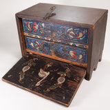 Spanish Colonial Vargueño Portable Writing Desk with 2 Drawers