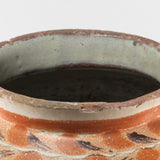 Antique 19th C. Guanajuato Mexican Pottery Vase with Lace Handles