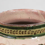 Antique Guanajuato Mexican Pottery Vase with Lace Handles