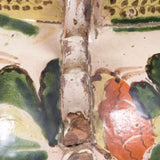 Antique Guanajuato Mexican Pottery Vase with Lace Handles