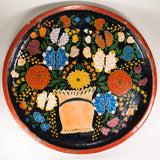 Rare Matching Pair of Large Mexican Bateas, 25"Dia.