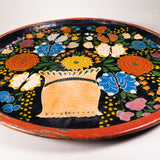 Rare Matching Pair of Large Mexican Bateas, 25"Dia.