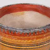 C.1930s Tonala Mexican Elaborately Painted Cylinder Form Pottery Vase