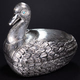 Vintage TANE Mexico Sterling Silver Duck Box