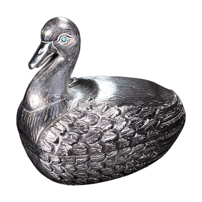 Vintage TANE Mexico Sterling Silver Duck Box
