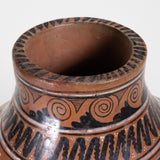 Set of 3 Vintage Tlaquepaque Mexican Aztec Revival Vases
