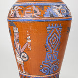 Set of 3 Vintage Tlaquepaque Mexican Aztec Revival Vases