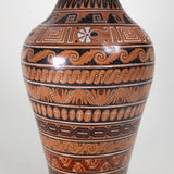 Set of 3 Vintage Tlaquepaque Mexican Aztec Revival Vases