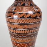 Set of 3 Vintage Tlaquepaque Mexican Aztec Revival Vases