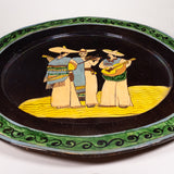 Large Tlaquepaque Mexican Pottery Charger, 24"Dia., c.1930s