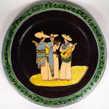 Large Tlaquepaque Mexican Pottery Charger, 24"Dia., c.1930s