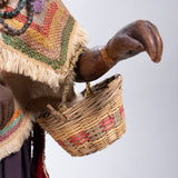 Carmen Carrillo de Antúnez - Woman Carrying Child Mexican Wax Figure with Glass Dome