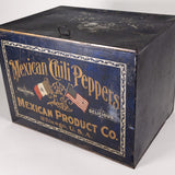 Antique Mexican Chili Peppers, Chicago Advertising Tin Box
