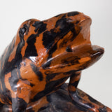 Eulogio Alonso - Barrio de La Luz Mexican Pottery Fountain Frog, Dated 1936