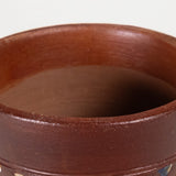 Antique Cuernavaca Tourist Pottery Water Bottle with Cup and Plate