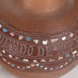 Antique Cuernavaca Tourist Pottery Water Bottle with Cup and Plate