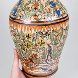 Vintage Mexican Petatillo Pottery Vase