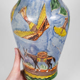 Balbino Lucano attr. - 1920s Mexican Tlaquepaque Vase