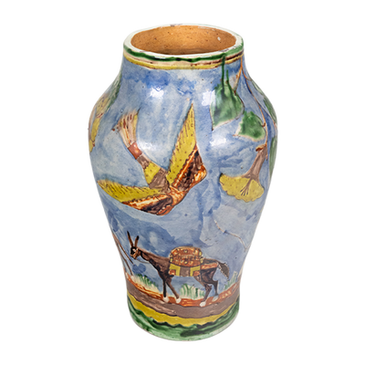 Balbino Lucano attr. - 1920s Mexican Tlaquepaque Vase
