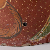 c.1930's Large Tonala Birds of Paradise and Floral Pottery Floor Vase
