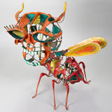 Saulo Moreno Hernandez attr. - Mexican Surreal Folk Art Wire Calavera Bug