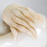 Francisco Arturo Marin (1907-1979) - "The Cry" White Onyx Sculpture on Marble Base , C.1945