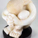 Francisco Arturo Marin (1907-1979) - "The Cry" White Onyx Sculpture on Marble Base , C.1945