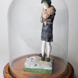 Luis Hidalgo (1901-1986) - "Dama en Invierno" Wax Figure with Glass Dome, C.1920s