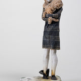 Luis Hidalgo (1901-1986) - "Dama en Invierno" Wax Figure with Glass Dome, C.1920s