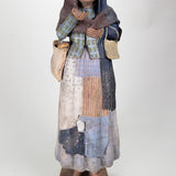Pantaleon Panduro - Tlaquepaque Limosnas Pottery Figure, C.1900