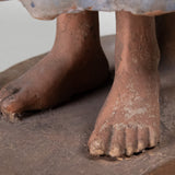 Pantaleon Panduro - Tlaquepaque Limosnas Pottery Figure, C.1900