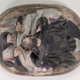 Pantaleon Panduro, attr. - Tlaquepaque c.1900 Nun and Priest Secret Chicken Pottery