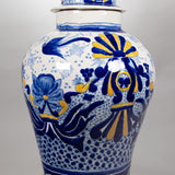 Ysauro Uriarte - Vintage Mexican Talavera Jar with Lid