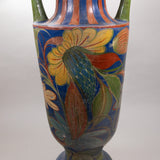 Tall Vintage Tlaquepaque Mexican Vase