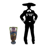 Tall Vintage Tlaquepaque Mexican Vase
