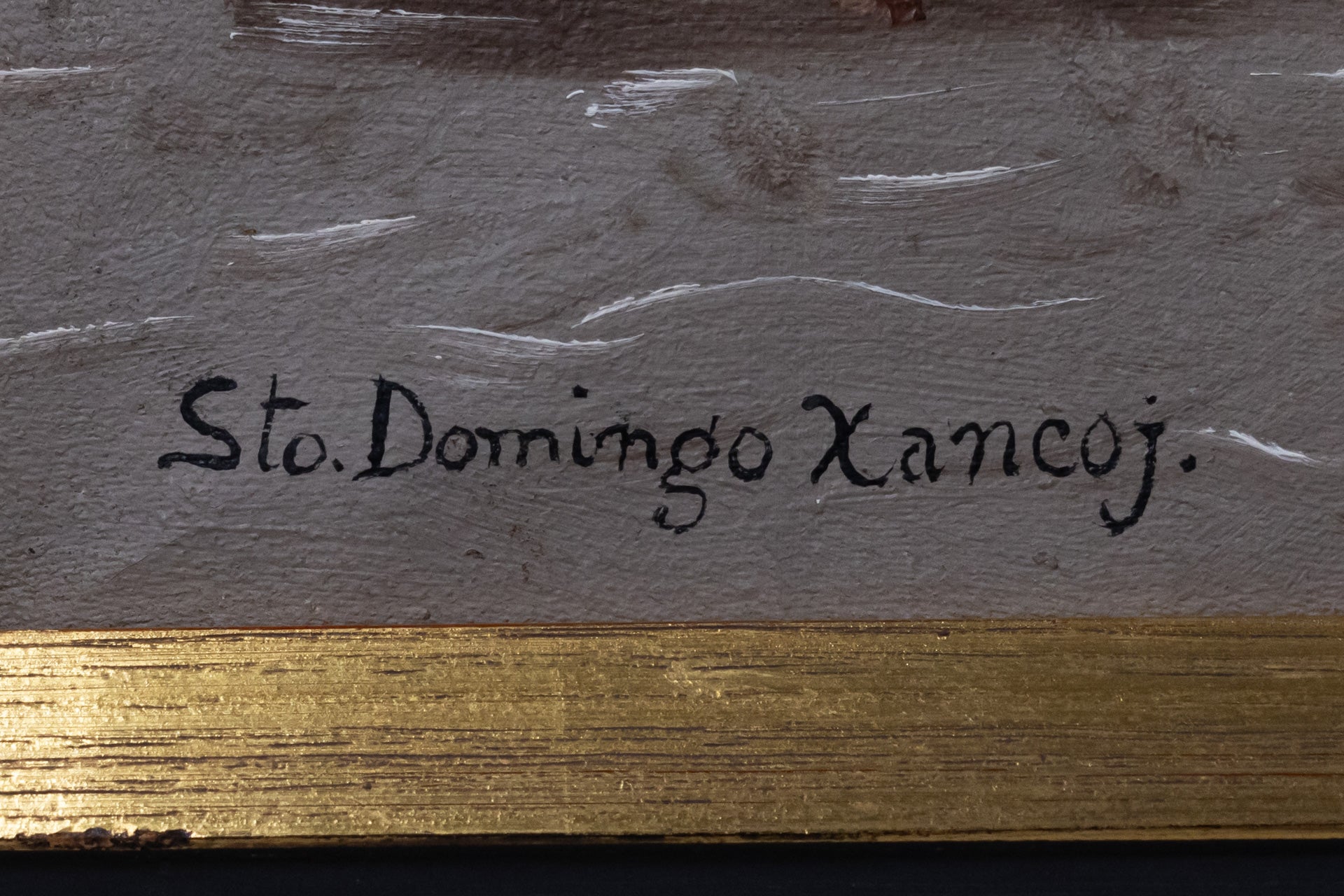 Title reads, "Sto. Domingo Xancoj."