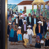 Rafaél González y González (1907-1996) - "Sto. Domingo Xancoj", Oil Painting