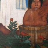 Juan De'Prey (1904-1962) - "El Bano" Oil Painting