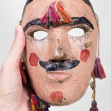 Vintage Guatemalan Wood Carved Patrón Mask