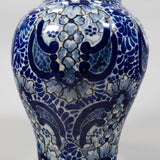 Ysauro Uriarte - Puebla Mexican Talavera Vase, Dated 1974