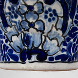 Ysauro Uriarte - Puebla Mexican Talavera Vase, Dated 1974