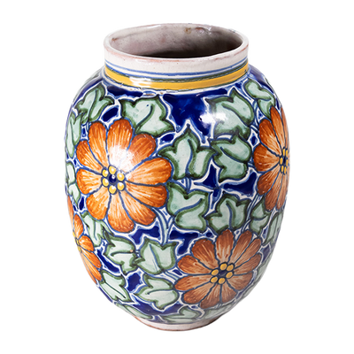 Ysauro Uriarte - Vintage Mexican Talavera Vase
