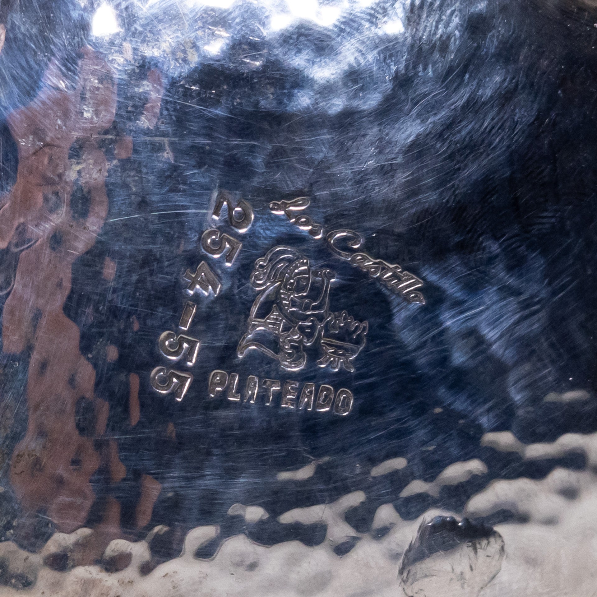 Engravement reads, "Los Castillo, Plateado, 254-55." and Los Castillo logo.