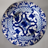 Ysauro Uriarte - Tall Vintage Mexican Talavera Jar with Lid
