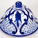 Ysauro Uriarte - Tall Vintage Mexican Talavera Jar with Lid